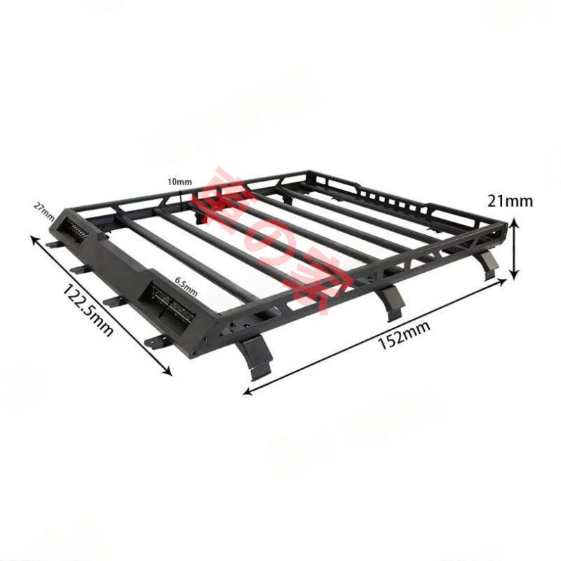 アルミ製LEDライトバー付きルーフラック