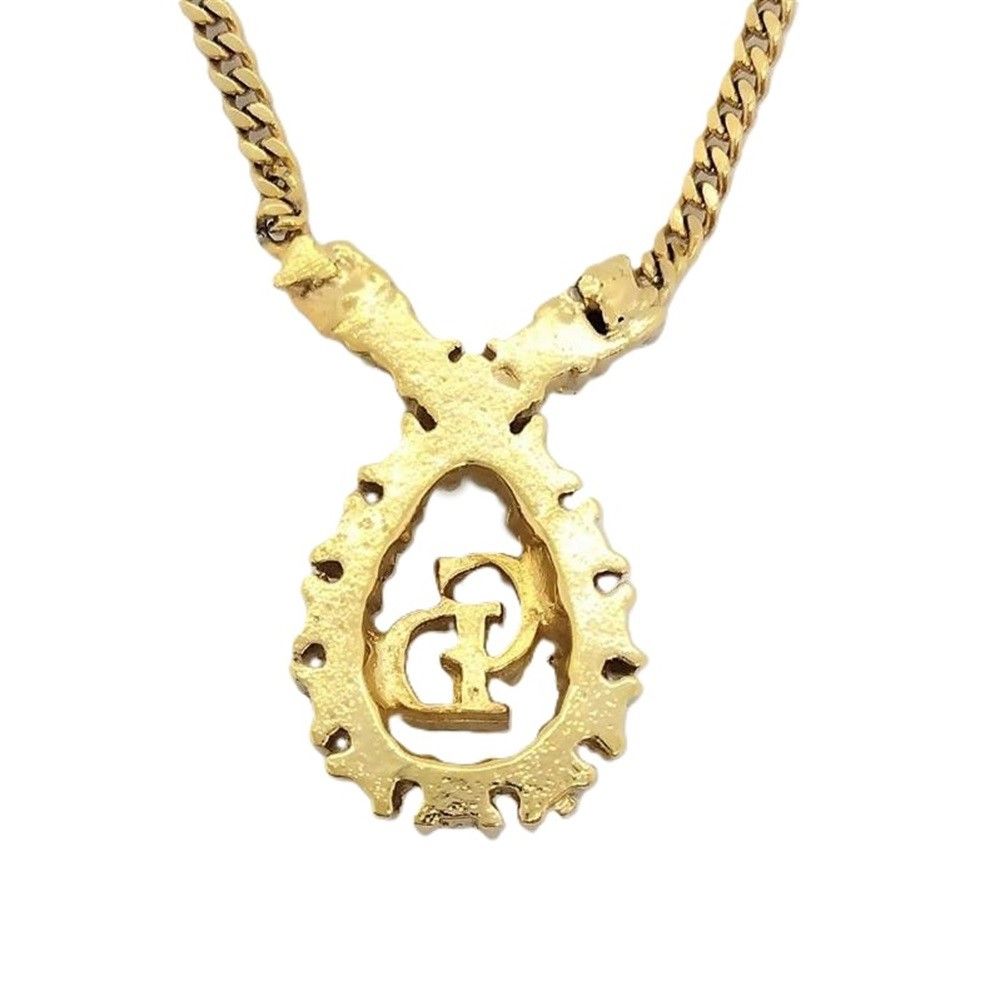 【中古】【美品】Christian Dior GP ラインストーン ネックレス 楽天市場】【中古】Christian Dior クリスチャンディオール GP