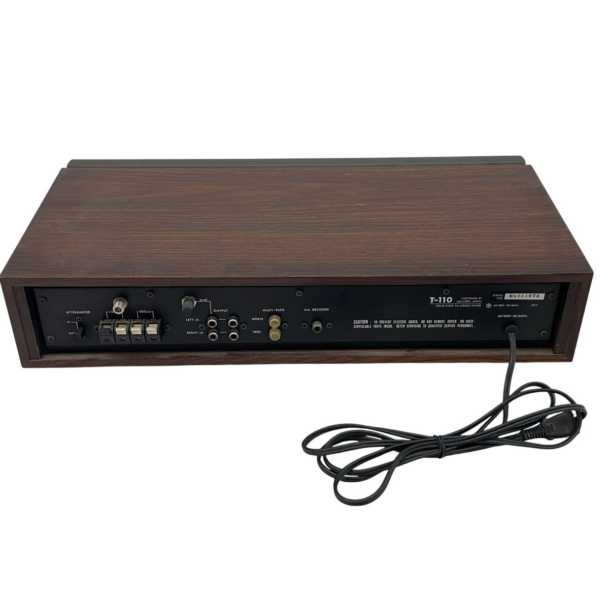 LUXMAN◇ラックスマン T-110 FM専用ステレオチューナー ◇現状品 LUXMAN◇ラックスマン T-110 FM専用ステレオチューナー ◇現状品