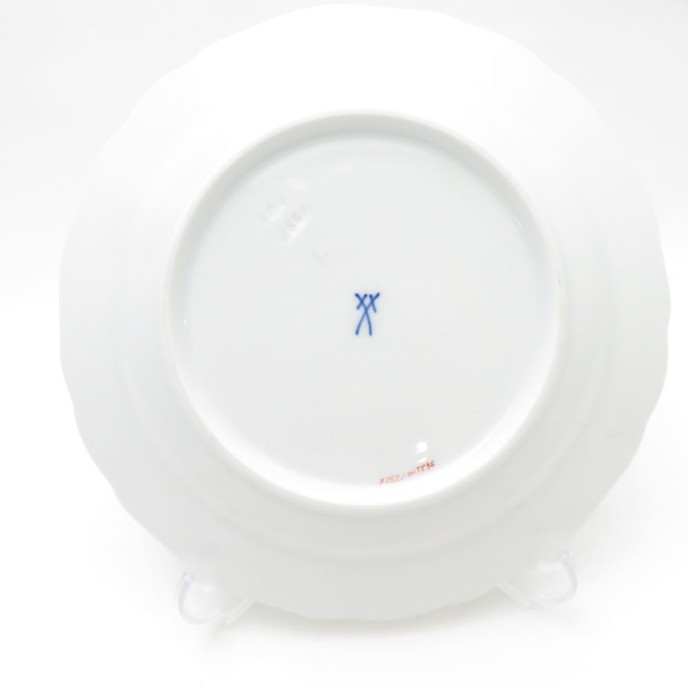 MEISSEN マイセン インドの華 グリーン 343310 中皿 18cmプレート SY13351A3