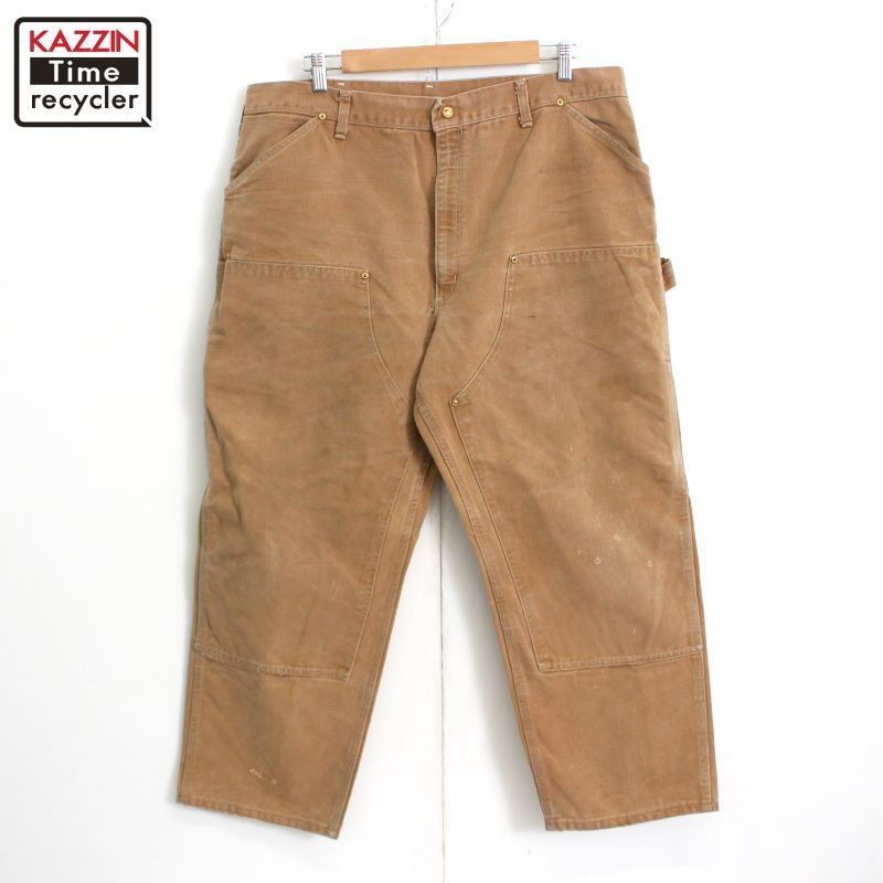 80s Carhartt 100周年 ダブルニー ダック ペインターパンツ メンズ XL~サイズ相当 ビッグサイズ オーバーサイズ