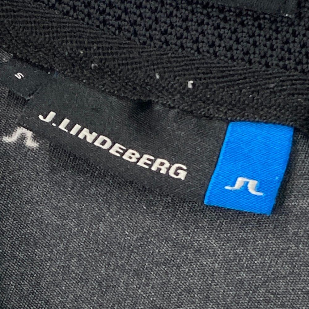 サイズ：S J.LINDEBERG ジェイリンドバーグ 半袖ポロシャツ ロゴ総柄