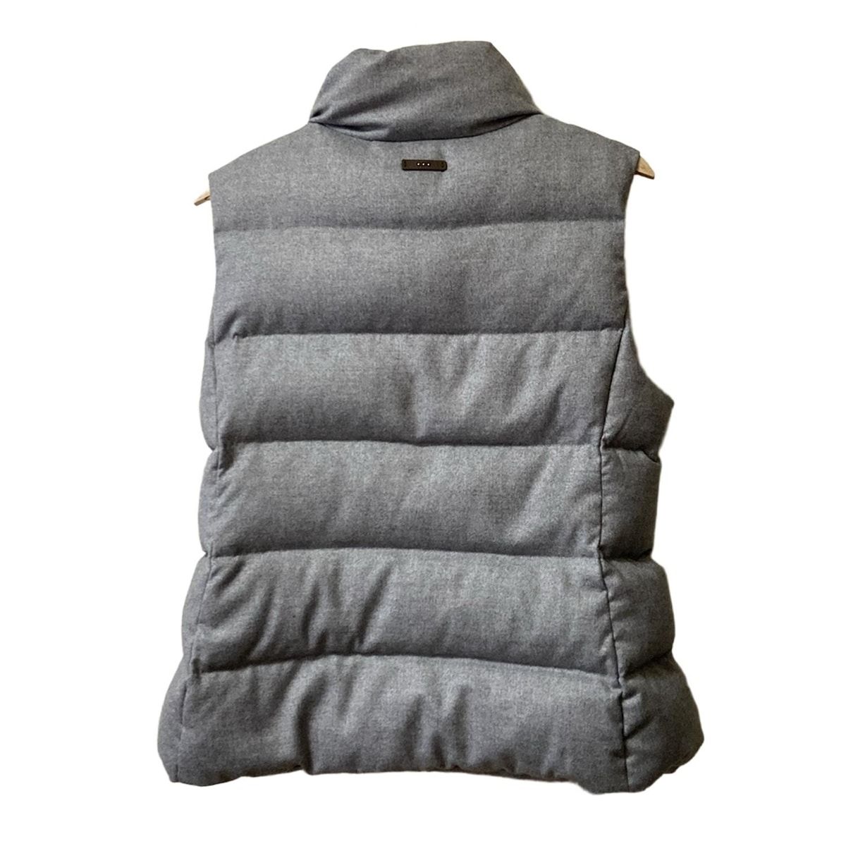 PESERICO ペゼリコ ダウンベスト サイズ44 L レディース - ライトグレー ジップアップ|冬