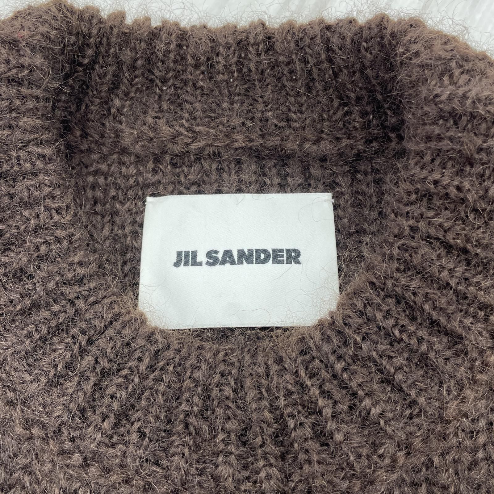 JIL SANDER モヘアニット M ブラウン