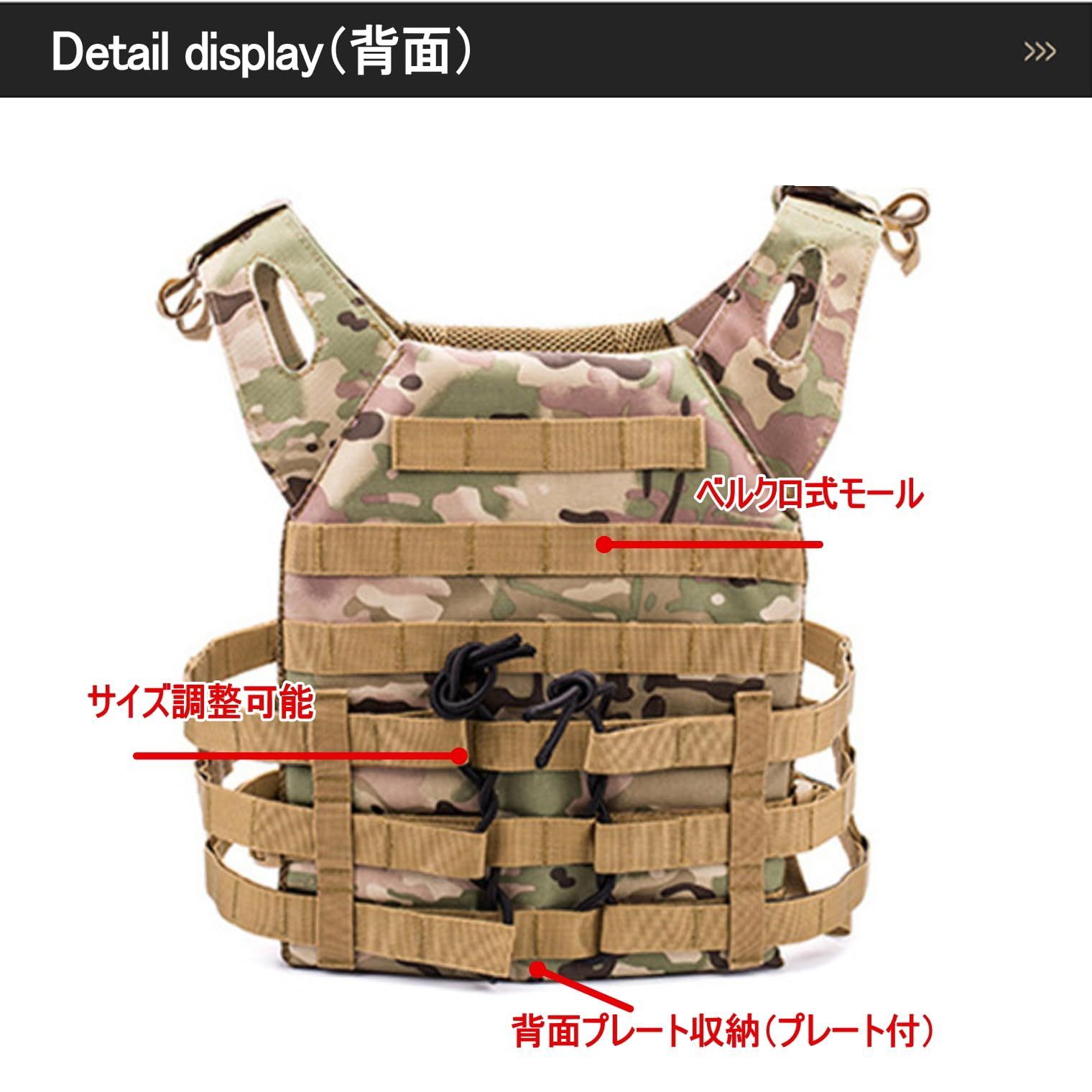 ULIONTAC] タクティカルベスト サバゲー用 3連 マガジンポーチ