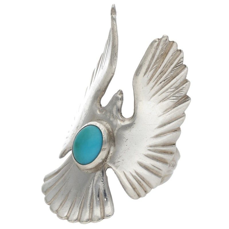 ゴローズ ターコイズ付きイーグル リング メンズ 17号 - メルカリ