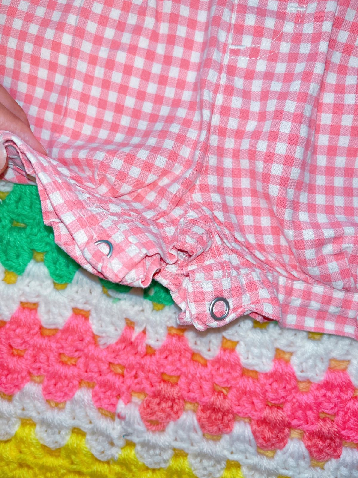 OshKosh B'gosh チェック柄、花柄オーバーオール OshKosh B'gosh チェック柄、花柄オーバーオール OshKosh B'gosh