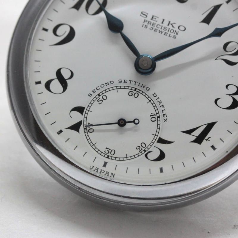 SEIKO 懐中時計 昭和41年製 国鉄関西 セイコー プレシジョン 懐中時計 15石手巻 鉄道時計 国鉄関西 廃