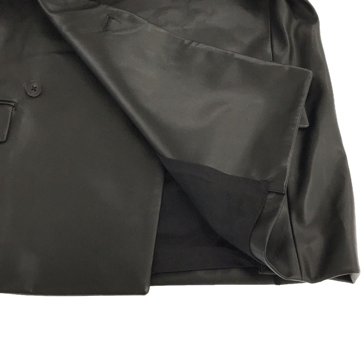 Jieda ジエダ 21AW FAKE LEATHER DOUBLE TAILORED JACKET フェイク 
