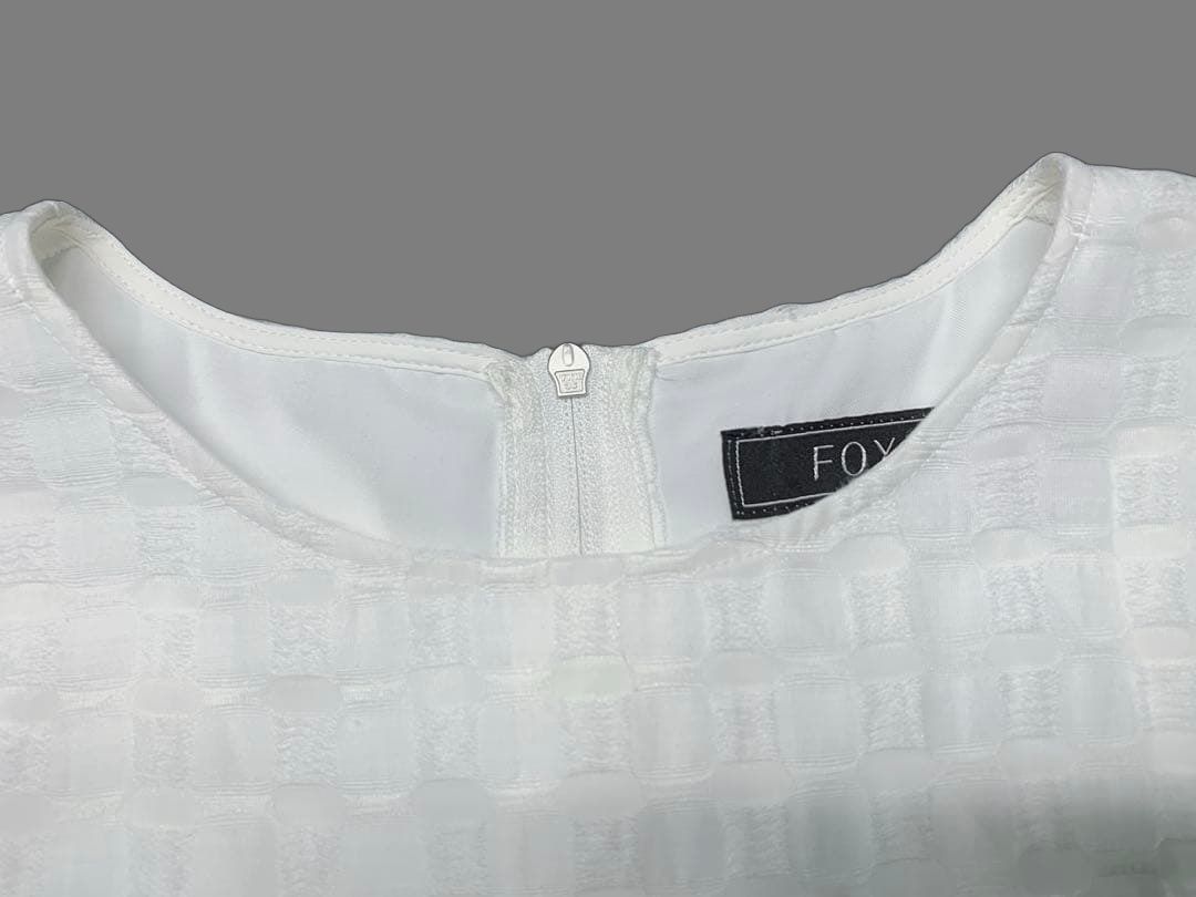 FOXEY/フォクシー 38170 リネン混 ノースリーブ ワンピース38 - メルカリ