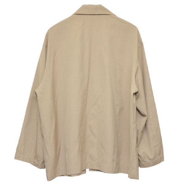 AURALEE ウールシルクトロピカルシャツジャケット ブラウン AURALEE ウールシルクトロピカルシャツジャケット | Belluria