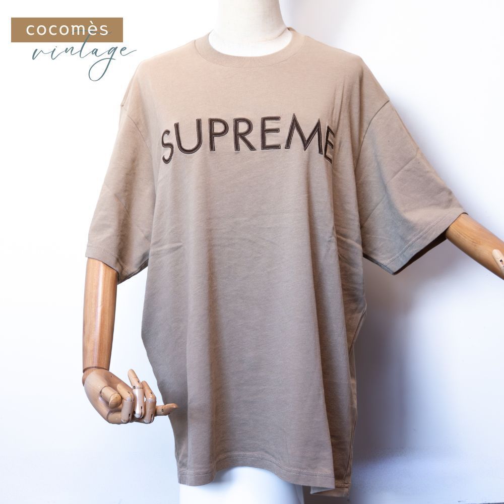 Supreme シュプリーム Tシャツ 半袖 Lサイズ ブラウン系 コットン ロゴ ユニセックス