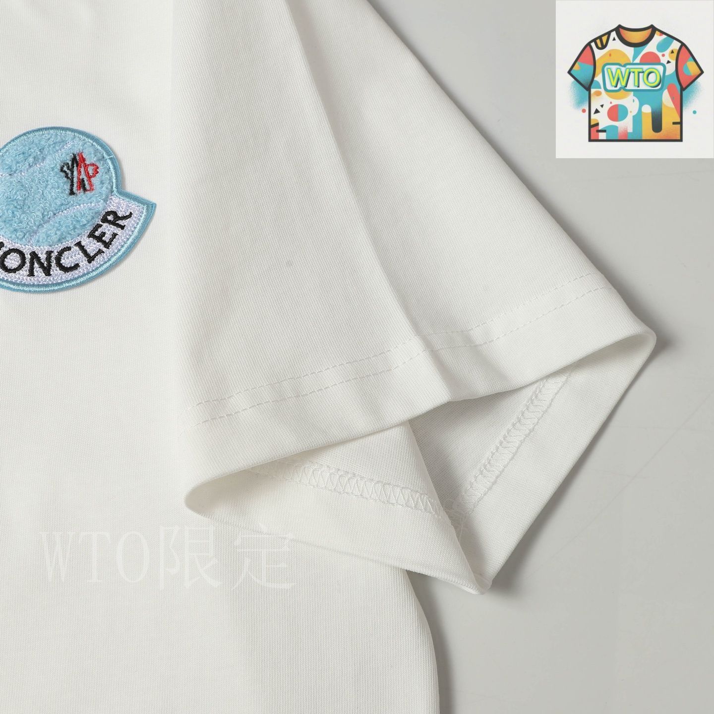 今日特価】Moncler 2025ss タオル刺繍サインロゴ T シャツ-2