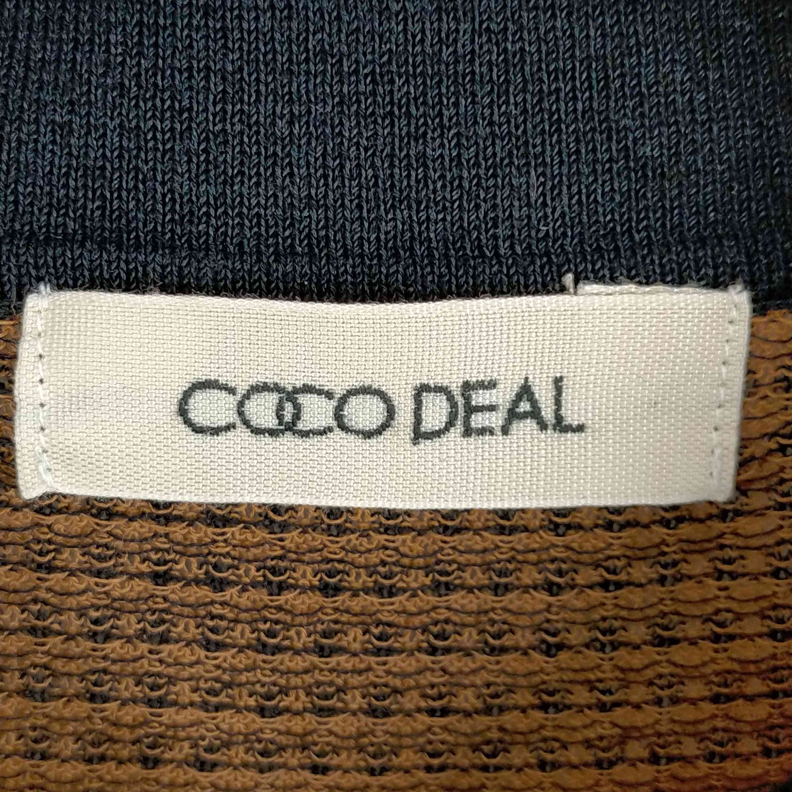 COCO DEAL - チドリ柄ノースリポロニット 人気商品】cocodeal チドリ柄ノースリポロニット - メルカリ