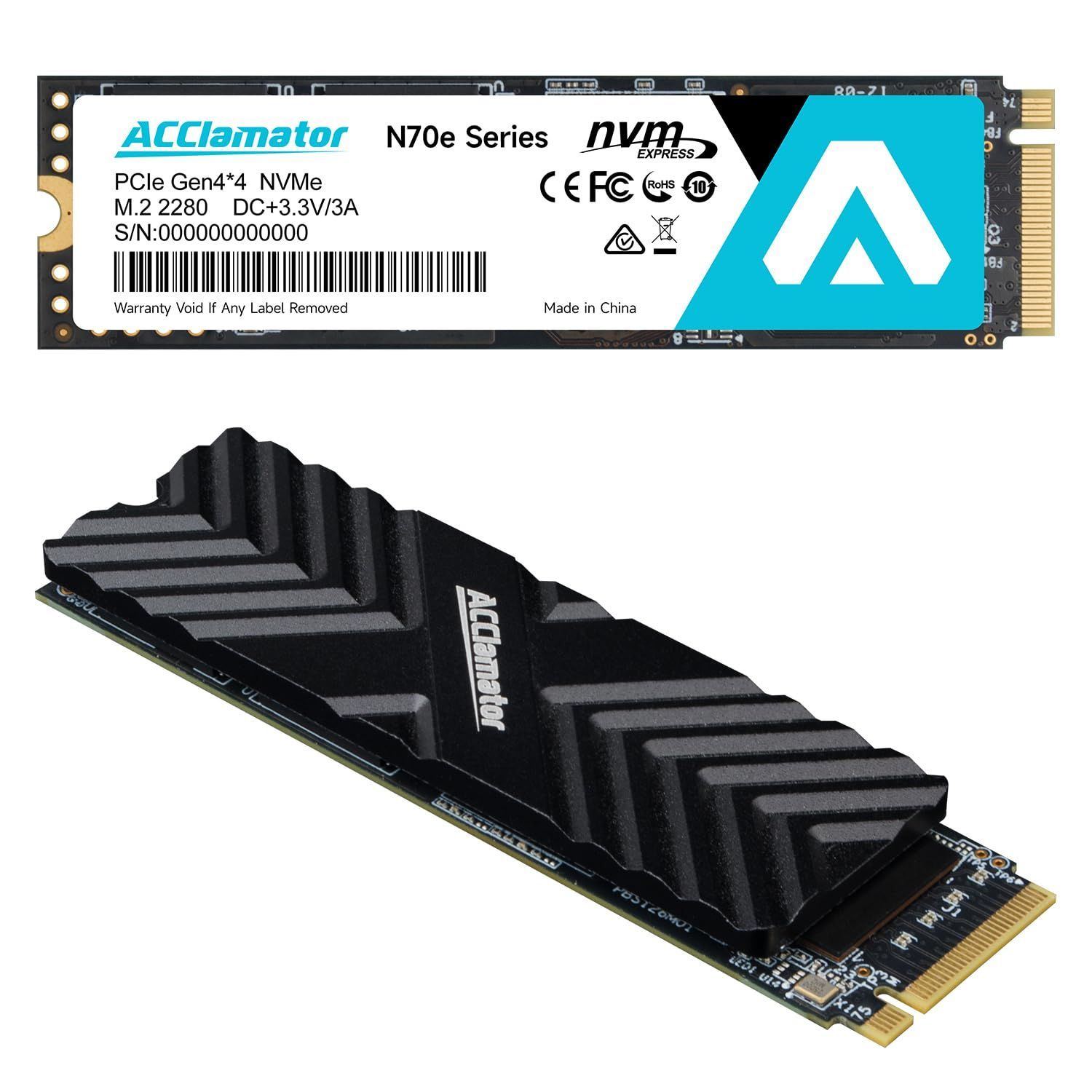 Acclamator SSD NVMe 1TB PCIe Gen4x4 M.2 - KK-Select - メルカリ