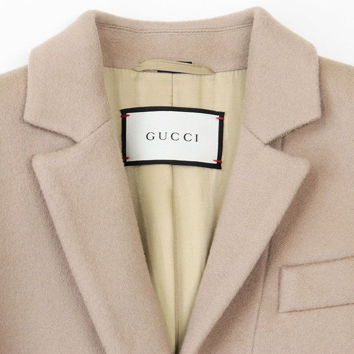 極美品 GUCCI グッチ チェスターコート シルバー ボタン ウール シルク 1740454334.jpg?1669114260