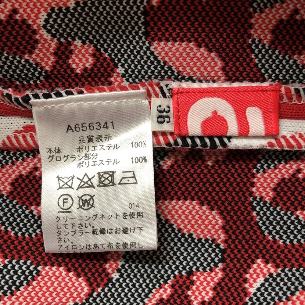 他まとめ売り 超 アルチビオ ニットスカート 白×レッド ロゴ総柄 レディース 36 S ゴルフウェア archivio 新作入荷中。