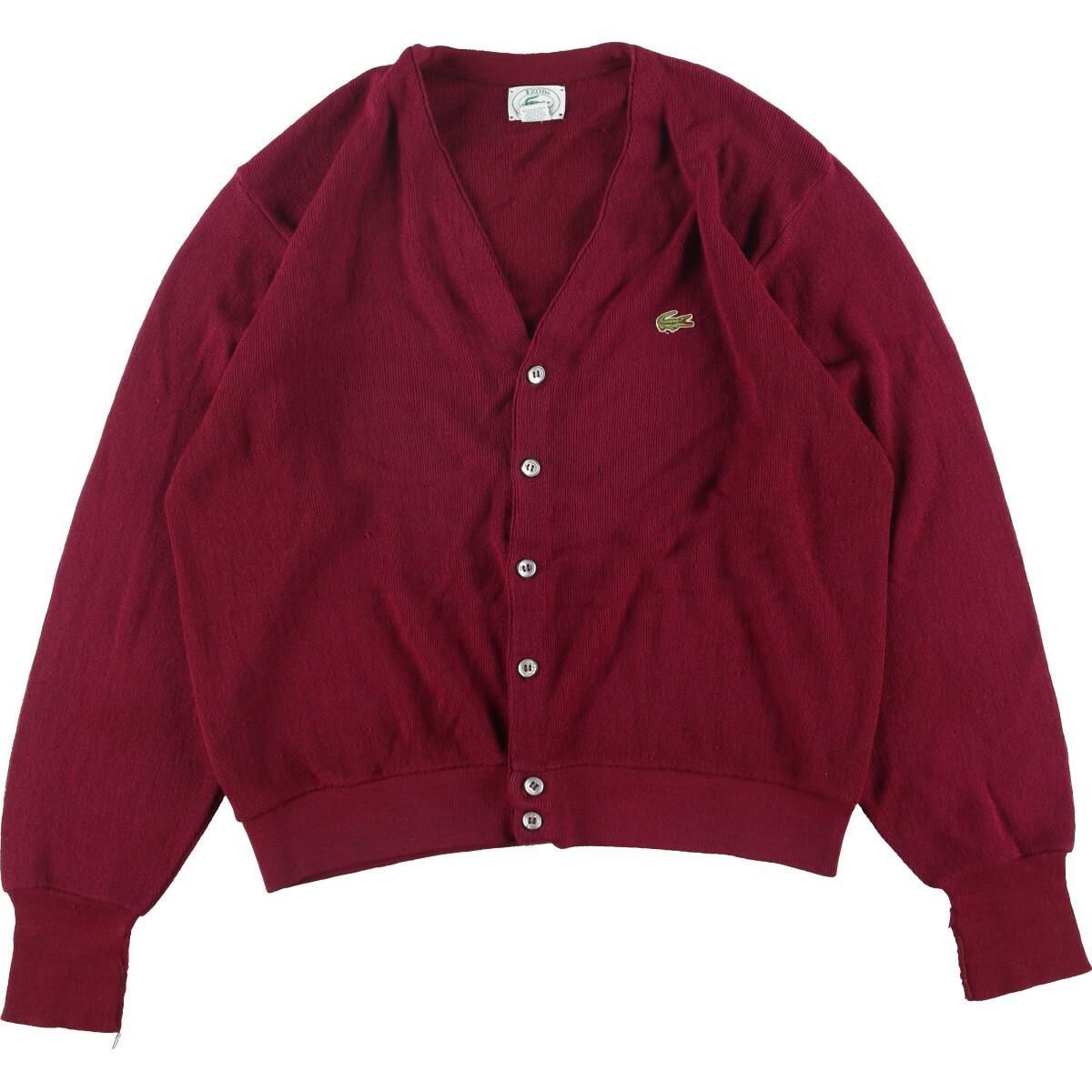 7,350円90s ヴィンテージ　IZOD LACOSTE ラコステ　USA製　RED