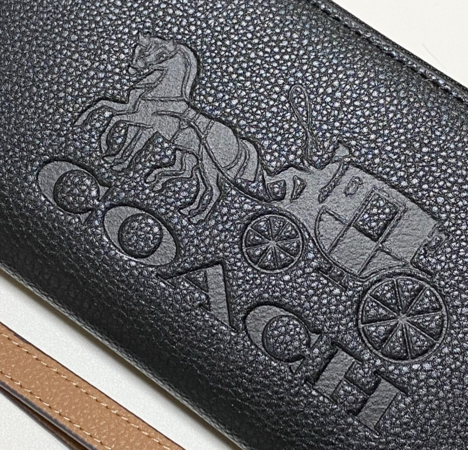 COACH ホース アンド キャリッジ ラウンドファスナー C3548 ブラック