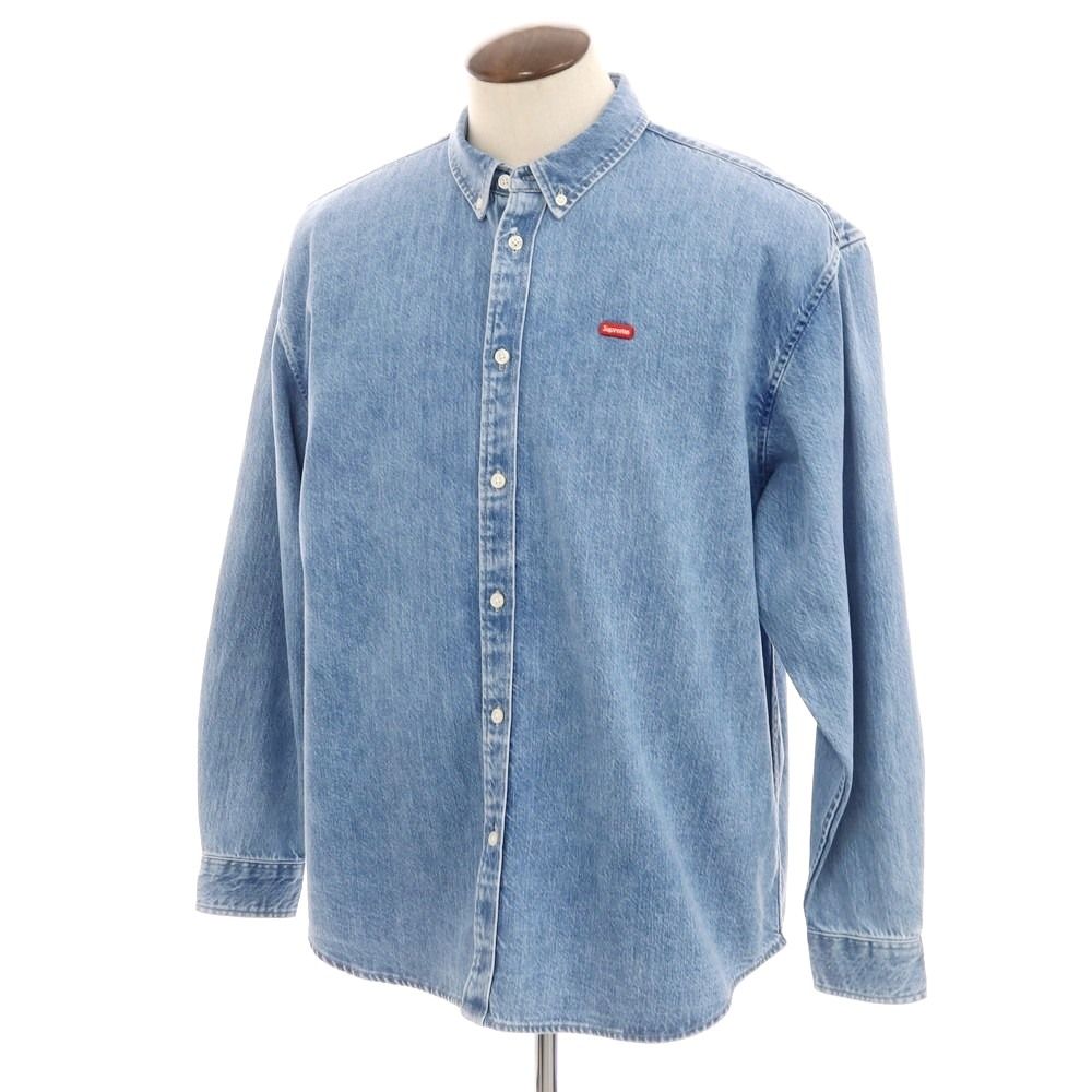 シュプリーム Supreme 春夏 Small Box Denim Shirt ボタンダウン カジュアルシャツ ライトブルー サイズL メンズ