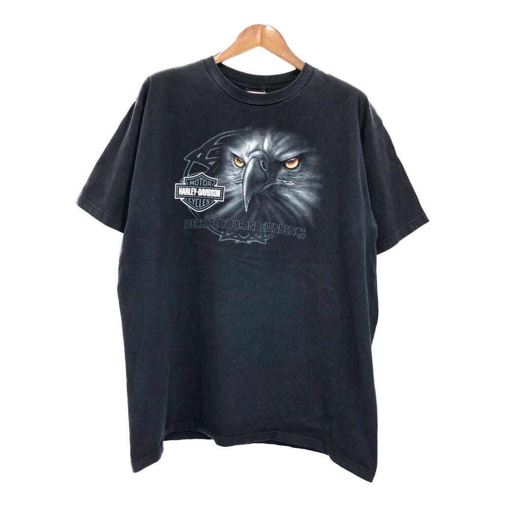 90s HARLEY-DAVIDSON Tシャツ L ブラック HARLEY DAVIDSON USA製 Tシャツ ブラック 90s USA製 Harley-Davidson