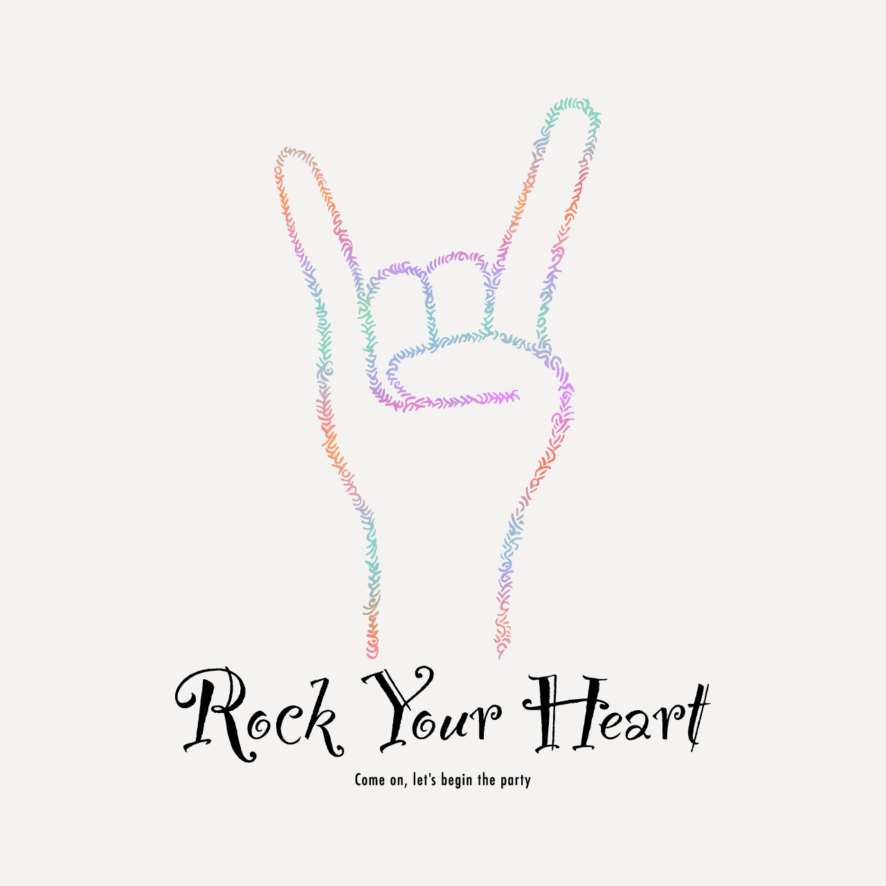 グラフィックスウェット　Rock Your Heart Color -Sweat-