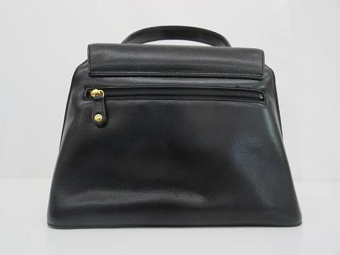 優 ジバンシイ GIVENCHY レザー フラップ マグネットストップ ハンドバッグ ブラック 黒 レディース