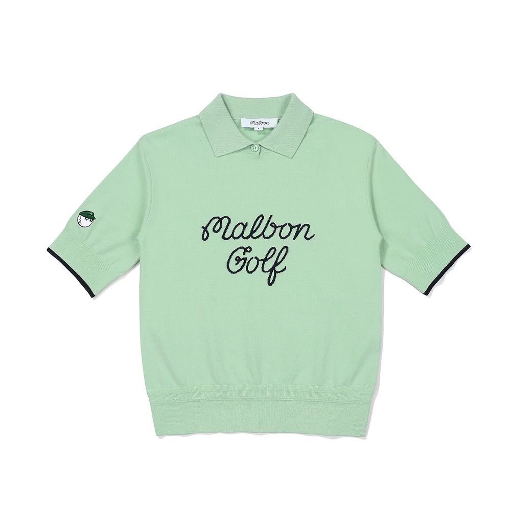M マルボンゴルフ ポロシャツ シャツ レディース Malbon Golf 半袖 レディースゴルフウェア MALBON GOLF(マルボンゴルフ) 半袖T