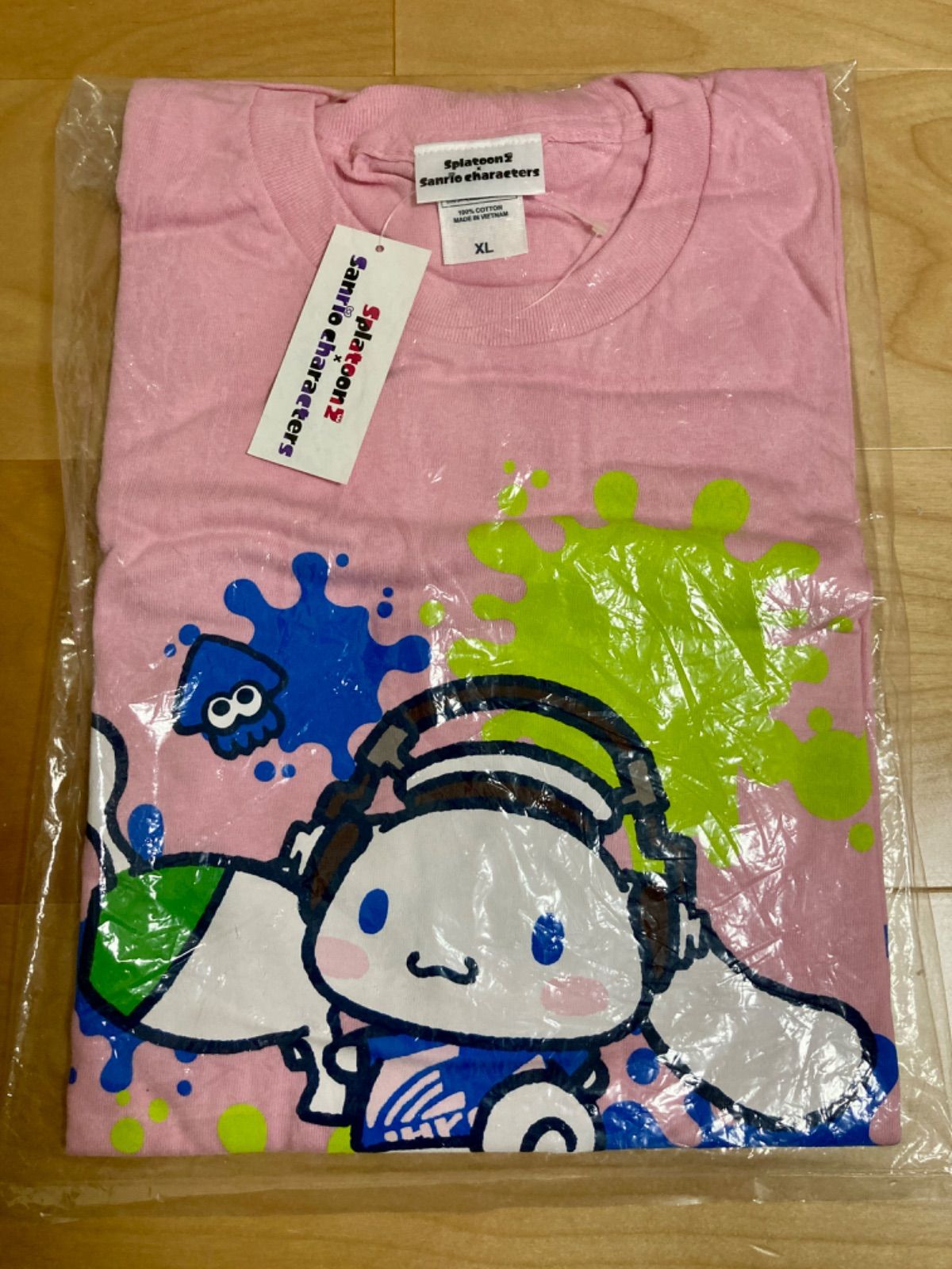 新品☆ スプラトゥーン2×サンリオキャラクターズ シナモロール Tシャツ