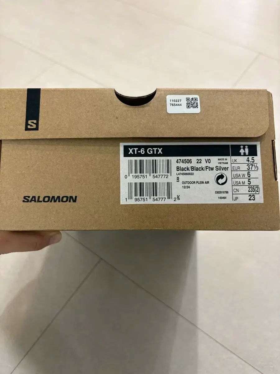 SALOMON サロモン XT ー 6 GTX Black Silver 230