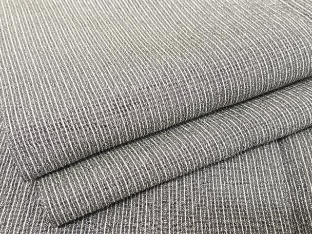 平和屋着物▽男性 本塩沢 単衣 縞 キングサイズ 正絹 逸品 DAAV5789az