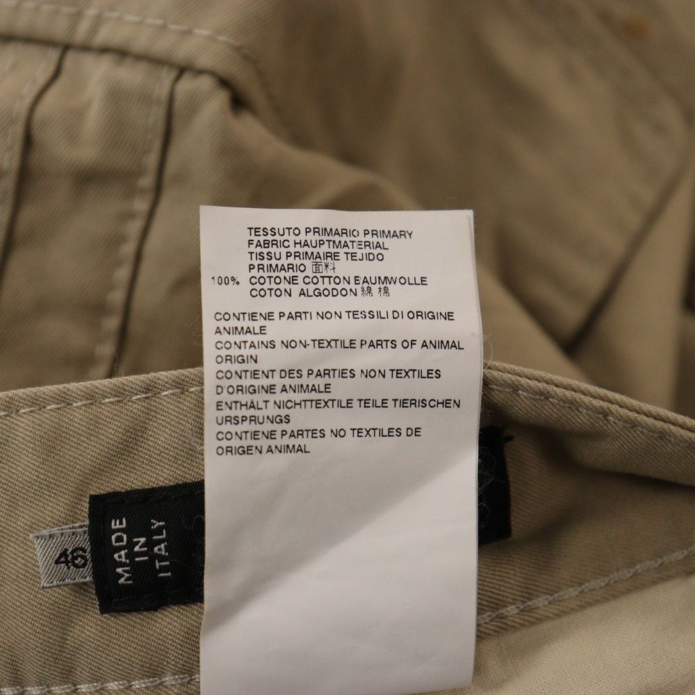 DSQUARED2 ディースクエアード 14SS ボタンフライチノカーゴロングパンツ ベージュ S74KA0676 DSQUARED2 (ディースクエアード) 14SS ボタンフライチノカーゴロング