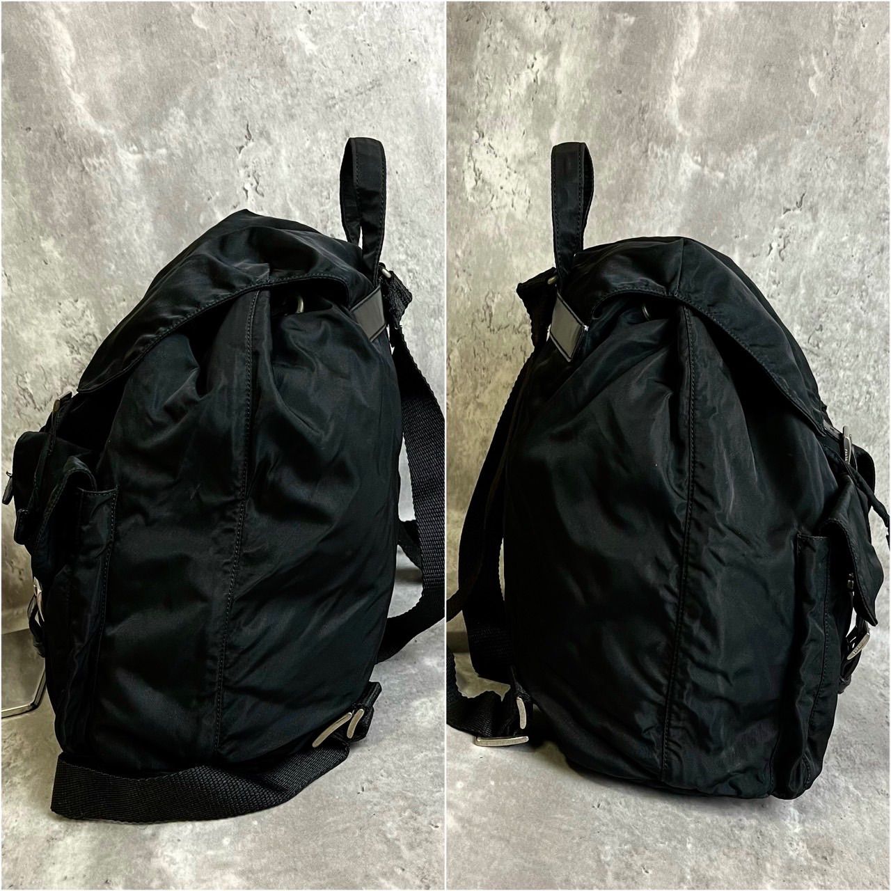 スポーツストア 良品】プラダ 巾着 三角プレート バックパック リュック バッグ