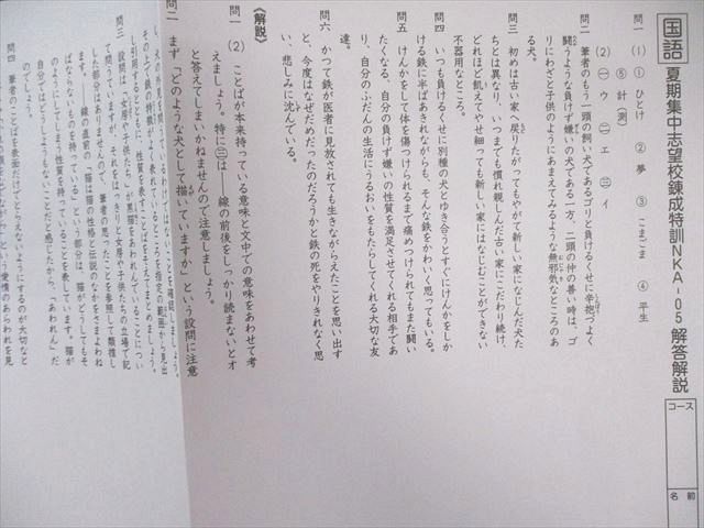 楽天 SAPIX 小6 サピックス 開成コース 夏期集中志望校錬成特訓(NKAｰ 語学・辞書・学習参考書