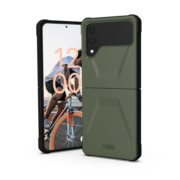 【新品・4営業日で発送】URBAN ARMOR GEAR UAG社製 Galaxy Z Flip 4 CIVILIAN Case(オリーブ)(UAG-GLXZFLP4-C-OL)
