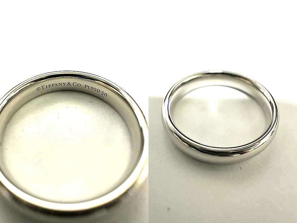 ティファニー クラシックバンドリング Pt950 プラチナ 中古】Tiffany