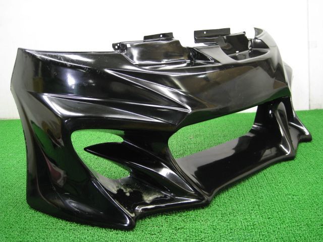 MRワゴン モコ フロントバンパー 黒 スズキ 社外 バイク 部品 MF21S 牙エアロ カッコイイ