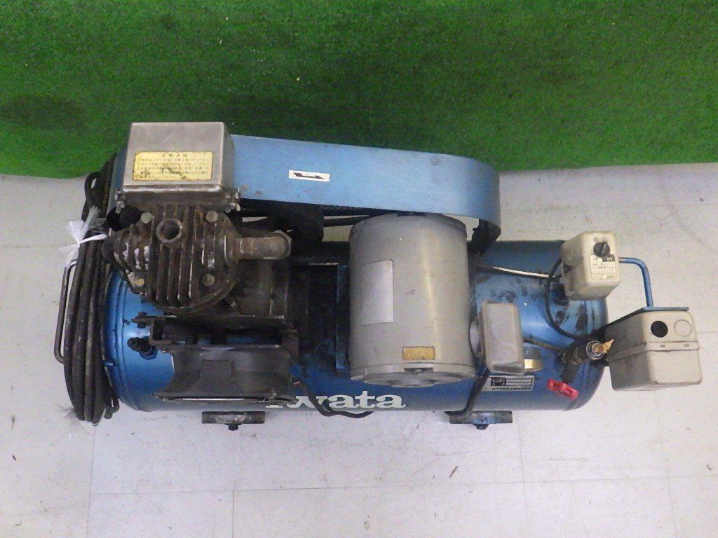 動作未確認 アネスト岩田 給油式レシプロコンプレッサー SP-150P 動作未確認 アネスト岩田 給油式レシプロコンプレッサー SP-150P