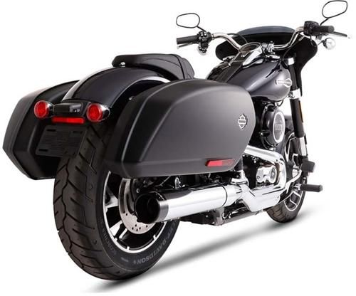 RINEHART スポーツグライド 4インチ スリップオンマフラー クローム|ブラックエンド|2018年以降FLSB