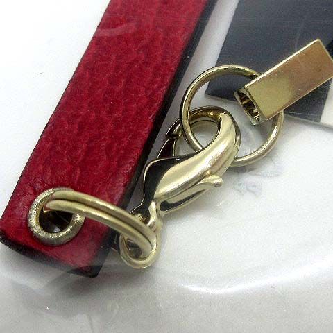 GUCCI - グッチ 未開封 携帯 モバイルストラップ Gロゴ レザー レッド 121067 グッチ GUCCI 未開封 携帯 モバイルストラップ Gロゴ レザー
