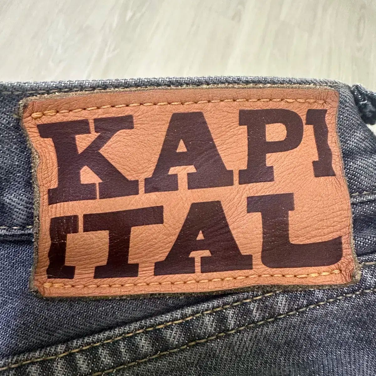 キャピタル　ボーンショートパンツ　ブラック36 KAPITAL(キャピタル) ボーン ショートパンツ デニム 黒 36 新品