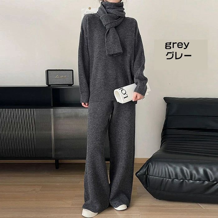 プルオーバー ワイドパンツ