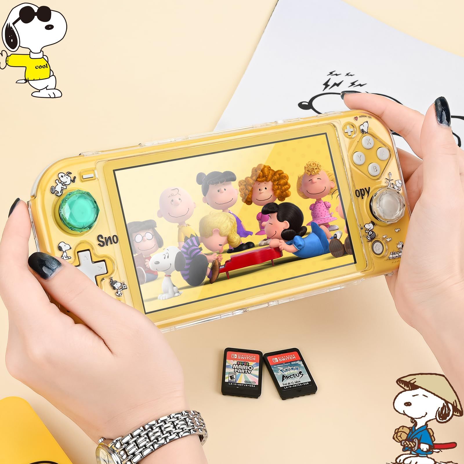 【特価】DLseego Switch Lite 用 ケース ニンテンドースイッチライト カバー クリアケース スイッチ ライトケース クリアカバー 分体式カバー PC素材 透明スイッチカバー 超軽量 耐衝撃 取り外し簡単 傷つけ防止 全面保護 可愛い