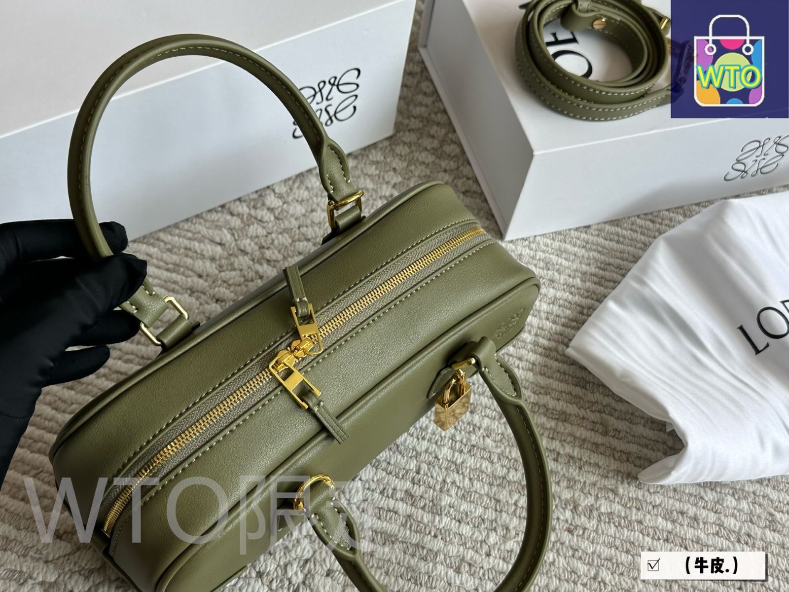今日特価】Loewe ロエベ ボウリングバッグ 人気が高く時尚的-WTO