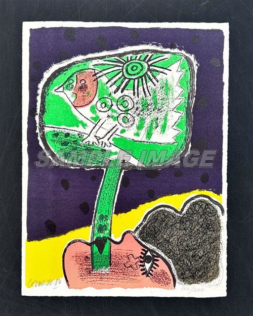 ギョーム・コルネイユ 版画 「Femmes et oiseaux II