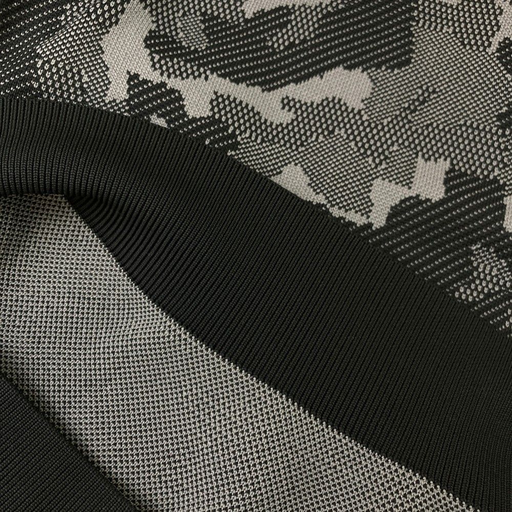 サイズ：M CALLAWAY キャロウェイ ニットセーター カモフラ柄 グレー系