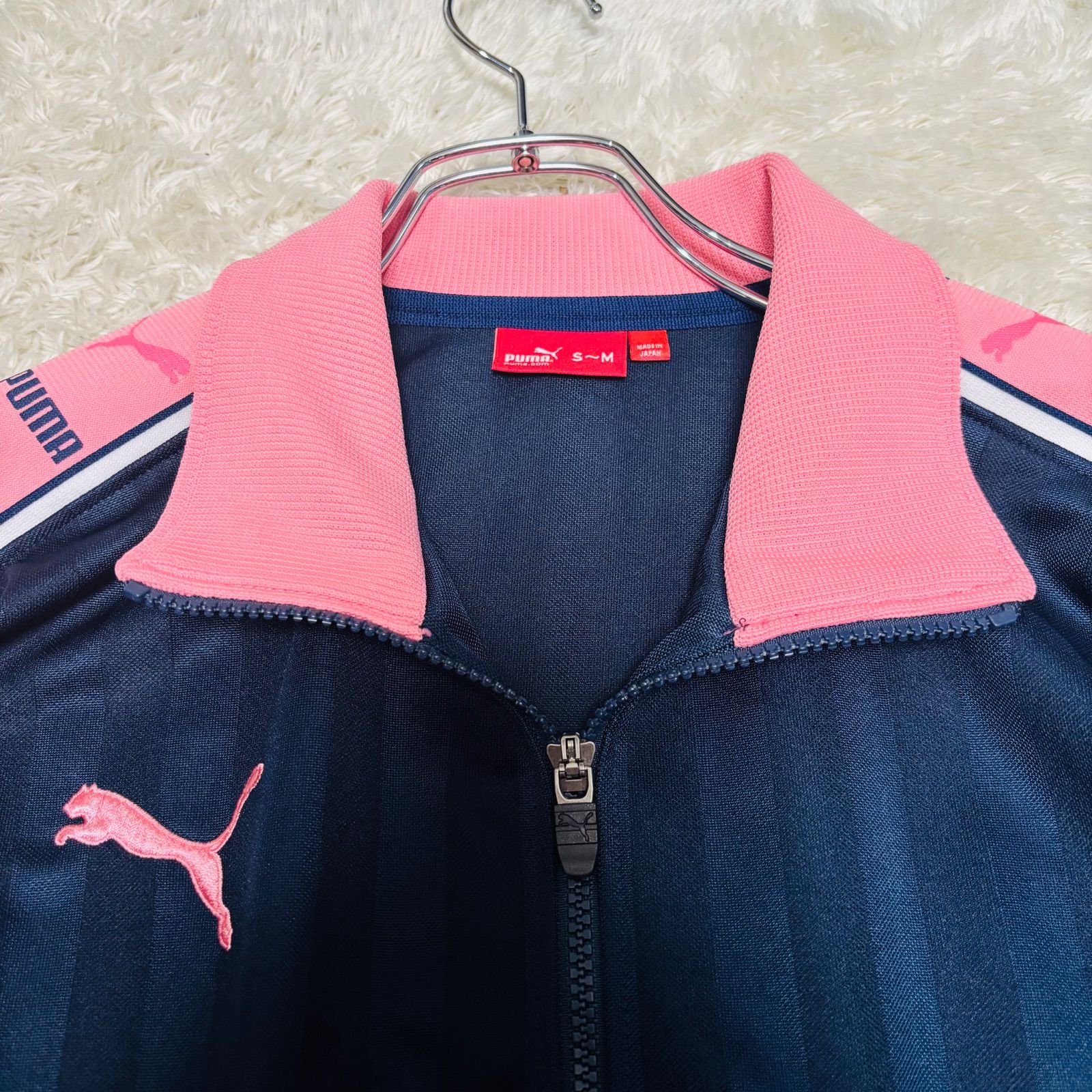 美品　プーマ　ジャージ　上下　セットアップ　00s　90s　デカロゴ　S～M相当 90s 00s 廃盤 PUMA プーマ セットアップ ジャージ 上下セット