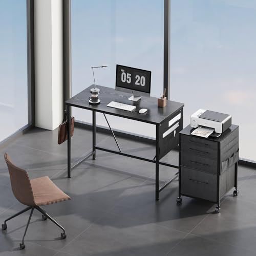 YeTom パソコンデスク pc 幅100 奥行48cm つくえ シンプル 収納