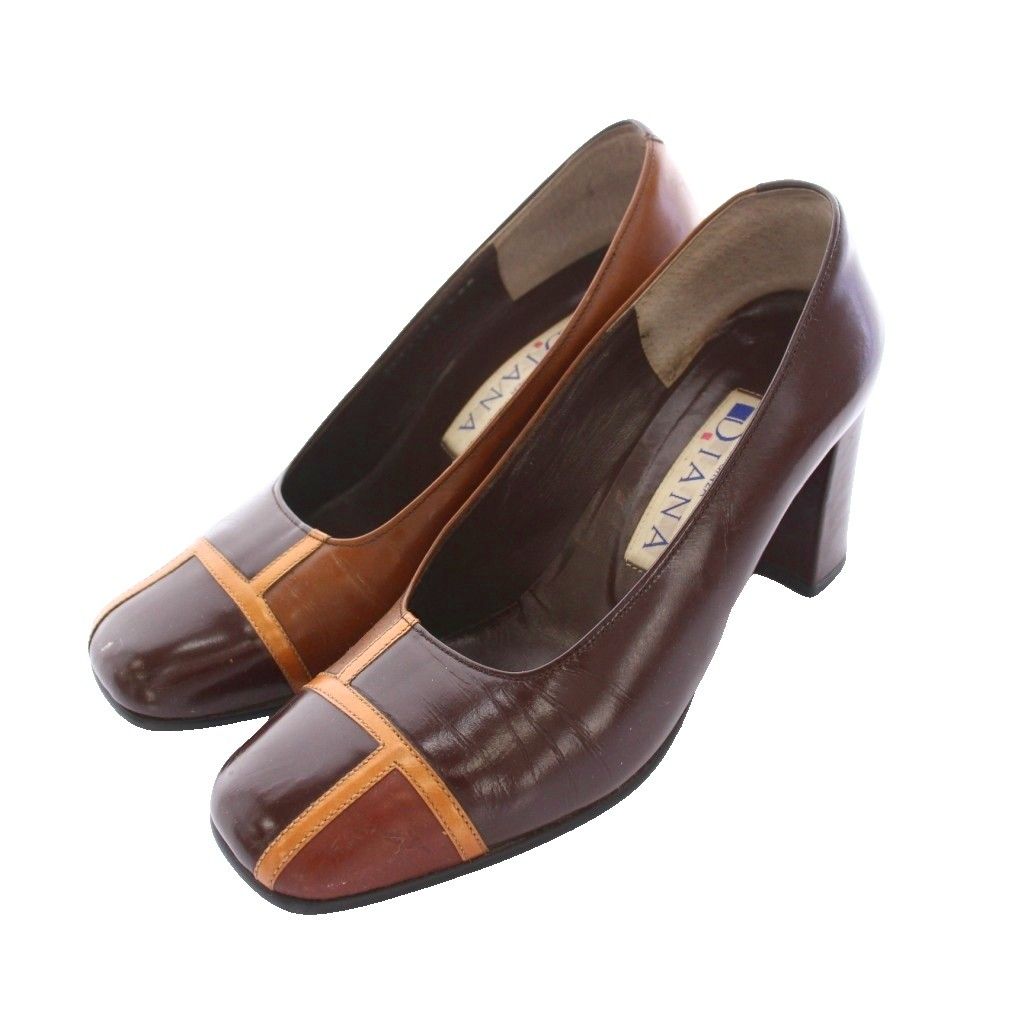新品⬛︎DIANA⬛︎ダイアナ⬛︎スクエアトゥパンプス⬛︎チャンキーヒール⬛︎ブラウン 新品⬛︎DIANA⬛︎ダイアナ⬛︎スクエアトゥパンプス⬛︎チャンキー
