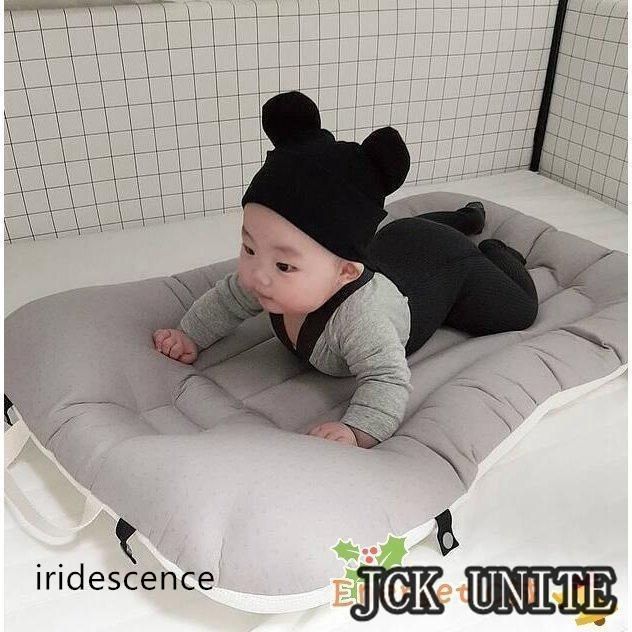 ベビーベッド 百日祝い 記念写真 出産祝い ベビークッション 持ち運び 新生児 赤ちゃん 転落防止 ベビー用寝具 ベッド コットン 安心快適 インベッド 丸洗いok